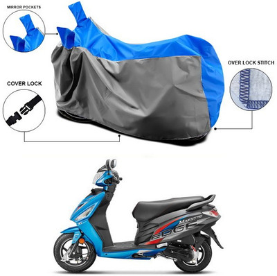 SEBONGO Waterproof Two Wheeler Cover for Hero(Maestro Edge, Blue)