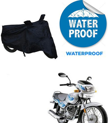 RPSENTTERPR Waterproof Two Wheeler Cover for TVS(Victor GLX, Black)