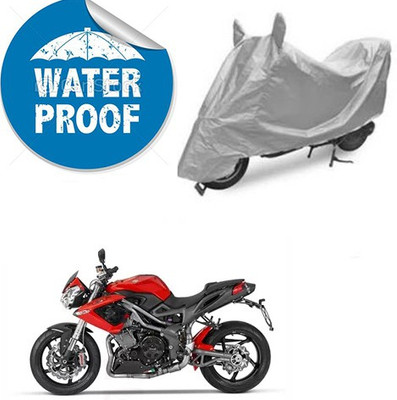 saanvi Waterproof Two Wheeler Cover for DSK Benelli(TNT R, Silver)
