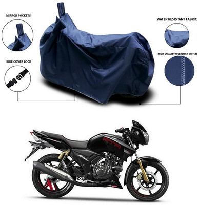 SEBONGO Waterproof Two Wheeler Cover for TVS(Apache RTR 180, Blue)