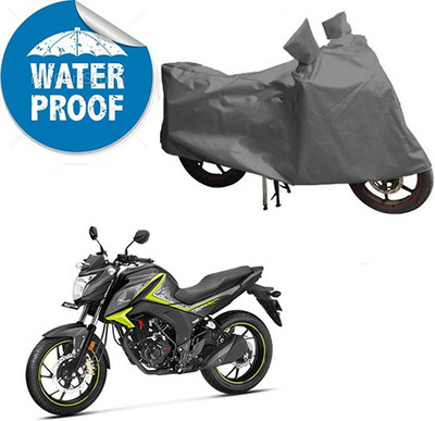 RPSENTTERPR Waterproof Two Wheeler Cover for Honda(CB Hornet 160, Grey)