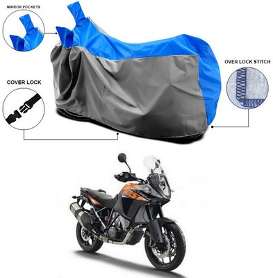 ANTHUB Waterproof Two Wheeler Cover for KTM(Blue, Grey)