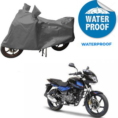 saanvi Waterproof Two Wheeler Cover for Bajaj(Pulsar 150 DTS-i, Grey)