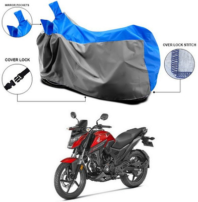 ANTHUB Waterproof Two Wheeler Cover for Honda(X-Blade, Blue, Grey)