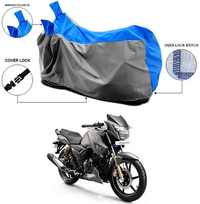 SEBONGO Waterproof Two Wheeler Cover for TVS(Apache RTR 180, Blue)