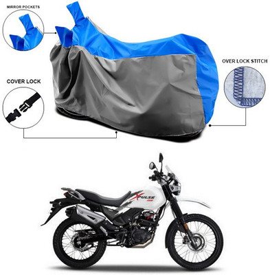 ANTHUB Waterproof Two Wheeler Cover for Hero(Xpulse 200T, Blue, Grey)