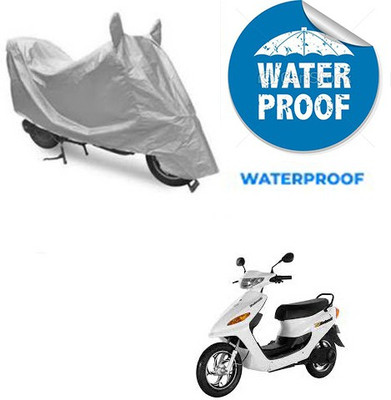 RPSENTTERPR Waterproof Two Wheeler Cover for Indus(Yo Electron, Silver)
