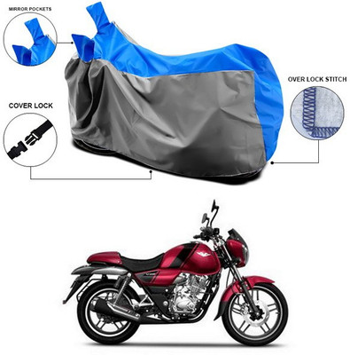 ANTHUB Waterproof Two Wheeler Cover for Bajaj(V15, Blue, Grey)