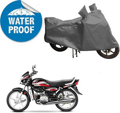 RPSENTTERPR Waterproof Two Wheeler Cover for Hero(CD deluxe, Grey)