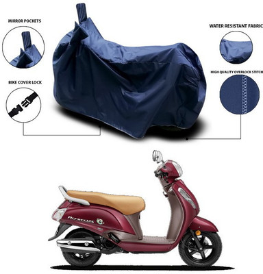 SEBONGO Waterproof Two Wheeler Cover for Suzuki(New Access 125, Blue)