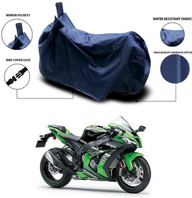 SEBONGO Waterproof Two Wheeler Cover for Kawasaki(Ninja ZX 10R, Blue)
