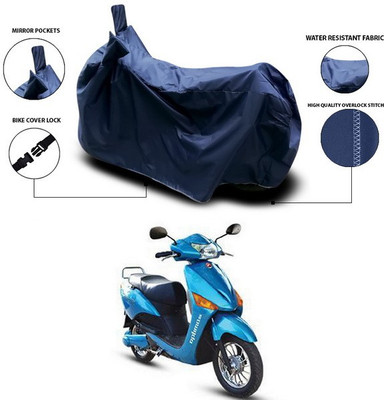 ANTHUB Waterproof Two Wheeler Cover for Hero(Electric Optima, Blue)