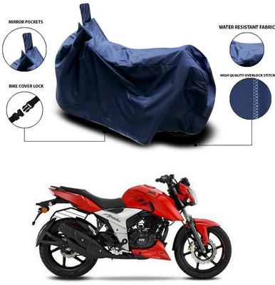 SEBONGO Waterproof Two Wheeler Cover for TVS(Apache RTR 160 4V, Blue)