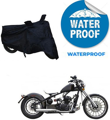 RPSENTTERPR Waterproof Two Wheeler Cover for Harley Davidson(Bobber 350, Black)