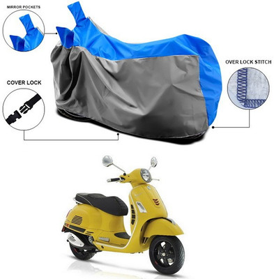 THE REAL ARV Waterproof Two Wheeler Cover for Vespa(Vespa VXL 150, Blue)