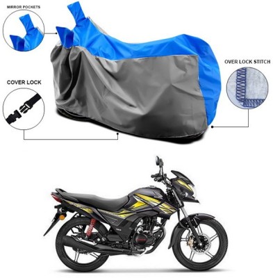 SEBONGO Waterproof Two Wheeler Cover for Honda(CB Shine, Blue)