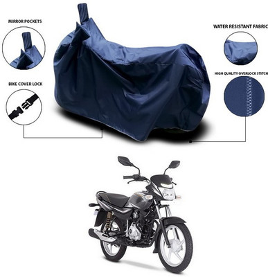 SUNONA Waterproof Two Wheeler Cover for Bajaj(Platina 100 DTS-i, Blue)