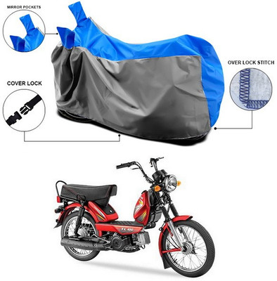 SEBONGO Waterproof Two Wheeler Cover for TVS(Heavy Duty Super XL, Blue)
