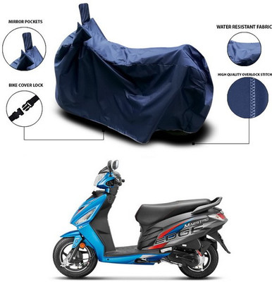 SEBONGO Waterproof Two Wheeler Cover for Hero(Maestro Edge, Blue)