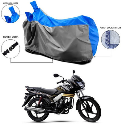 ANTHUB Waterproof Two Wheeler Cover for Mahindra(Centuro, Blue, Grey)