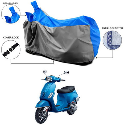 ANTHUB Waterproof Two Wheeler Cover for Suzuki(New Access 125, Blue, Grey)