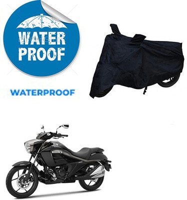 RPSENTTERPR Waterproof Two Wheeler Cover for Suzuki(Intruder, Black)