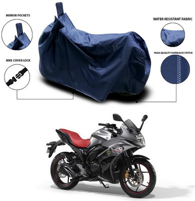 ANTHUB Waterproof Two Wheeler Cover for Suzuki(Gixxer, Blue)