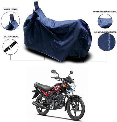 ANTHUB Waterproof Two Wheeler Cover for Suzuki(Hayate, Blue)