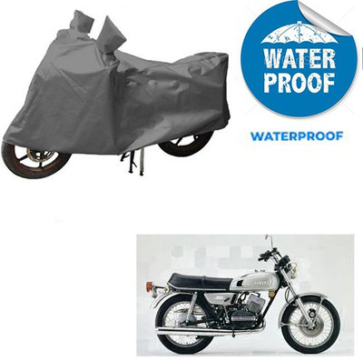 saanvi Waterproof Two Wheeler Cover for Yamaha(RD 350, Grey)