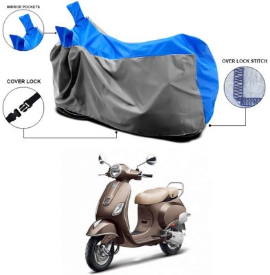 ANTHUB Waterproof Two Wheeler Cover for Vespa(Elegante 150, Blue)