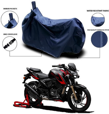 ANTHUB Waterproof Two Wheeler Cover for TVS(Apache, Blue)