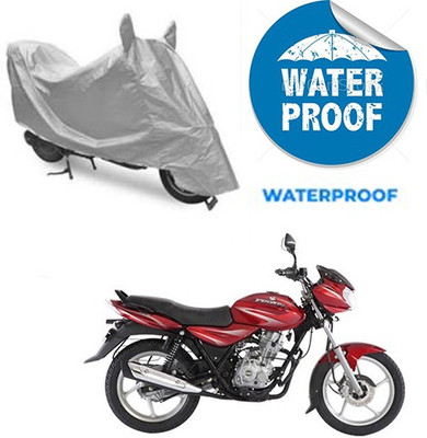 RPSENTTERPR Waterproof Two Wheeler Cover for Bajaj(Discover 125 DTS-i, Silver)
