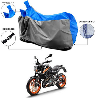 SEBONGO Waterproof Two Wheeler Cover for KTM(Duke 200, Blue)