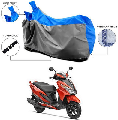 ANTHUB Waterproof Two Wheeler Cover for Honda(Grazia, Blue, Grey)