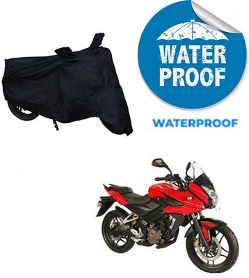 RPSENTTERPR Waterproof Two Wheeler Cover for Bajaj(Pulsar AS 150, Black)