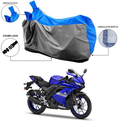 SEBONGO Waterproof Two Wheeler Cover for Yamaha(R15 V3, Blue)