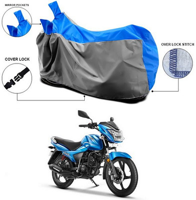 SEBONGO Waterproof Two Wheeler Cover for TVS(Victor, Blue)
