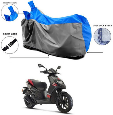 ANTHUB Waterproof Two Wheeler Cover for Aprilia(Storm 125, Blue)