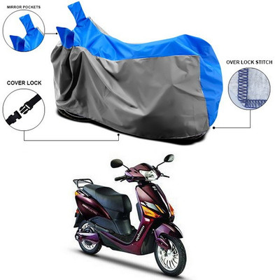 SEBOMJO Waterproof Two Wheeler Cover for Hero(Electric Optima Plus, Blue)