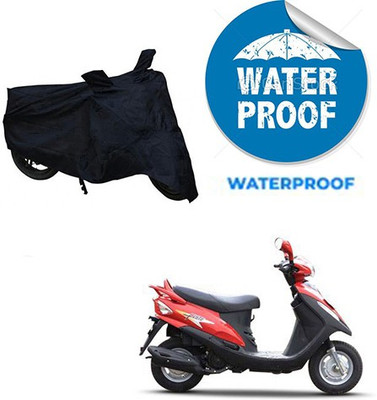 RPSENTTERPR Waterproof Two Wheeler Cover for Mahindra(Flyte, Black)