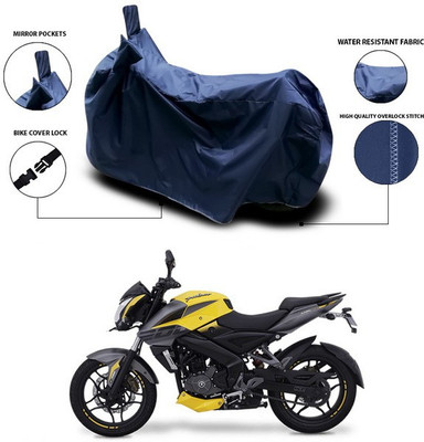 SEBONGO Waterproof Two Wheeler Cover for Bajaj(Pulsar 200 NS DTS-i, Blue)