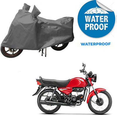 saanvi Waterproof Two Wheeler Cover for Hero(CD Dawn, Grey)