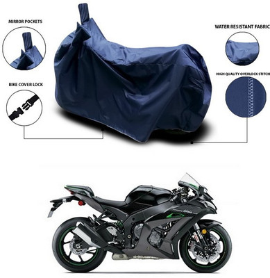 SEBONGO Two Wheeler Cover for Kawasaki(Ninja ZX 10R, Blue)