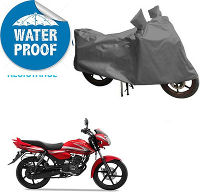 RPSENTTERPR Waterproof Two Wheeler Cover for TVS(Pheonix, Grey)