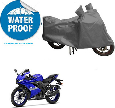 RPSENTTERPR Waterproof Two Wheeler Cover for Yamaha(R15 V3, Grey)