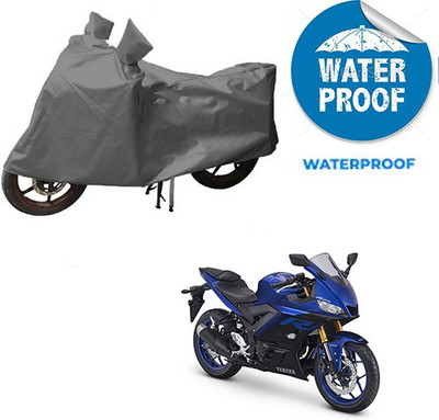 saanvi Waterproof Two Wheeler Cover for Yamaha(YZF R25, Grey)