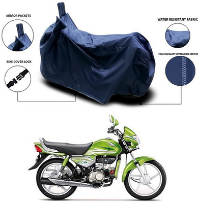 ANTHUB Waterproof Two Wheeler Cover for Hero(HF Deluxe Eco, Blue)