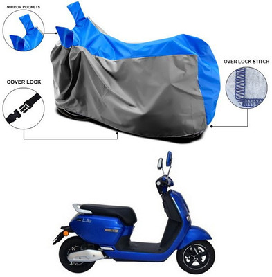 SEBONGO Waterproof Two Wheeler Cover for Okinawa(Lite, Blue)