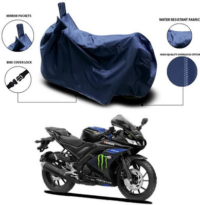 SEBONGO Waterproof Two Wheeler Cover for Yamaha(R15 V3, Blue)