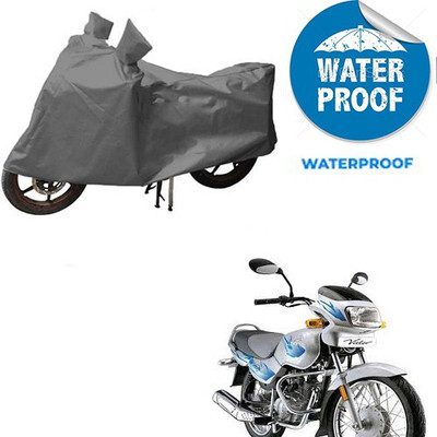 saanvi Waterproof Two Wheeler Cover for TVS(Victor GLX, Grey)